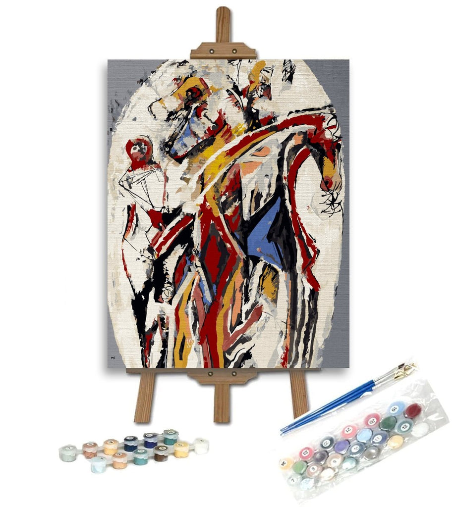 Horses (Petite composition équestre II) - Pictură pe numere - Pictorul Fericit