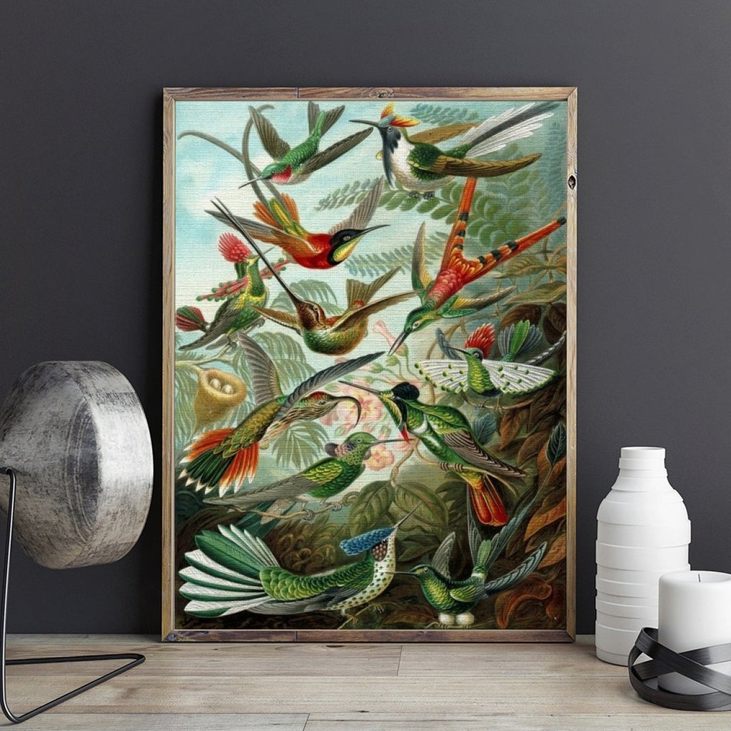 Hummingbirds - Pictură pe numere - Pictorul Fericit