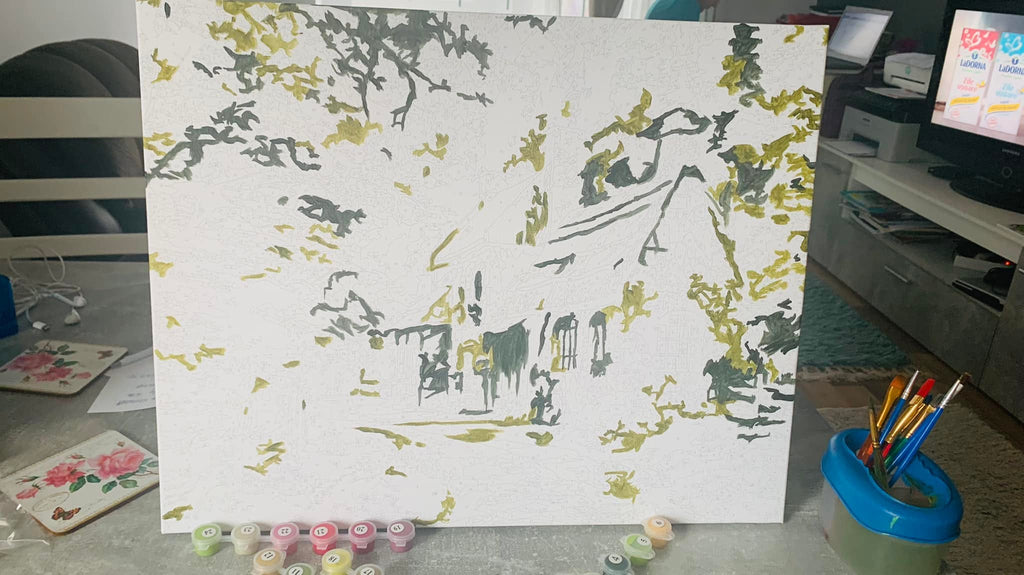 Idyllic House - Pictură pe numere - Pictorul Fericit