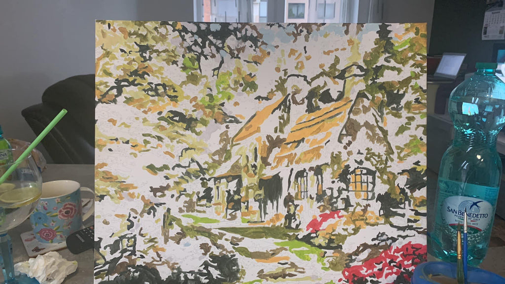 Idyllic House - Pictură pe numere - Pictorul Fericit