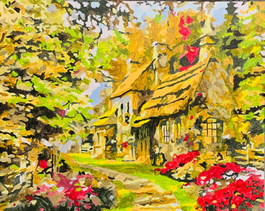 Idyllic House - Pictură pe numere - Pictorul Fericit