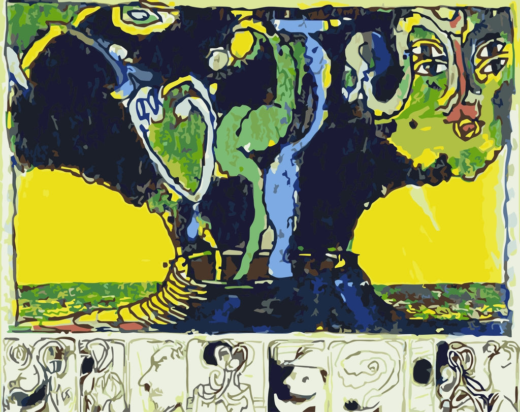 Inside the volcano (Vulcan Ensorcele) - Pictură pe numere - Pictorul Fericit