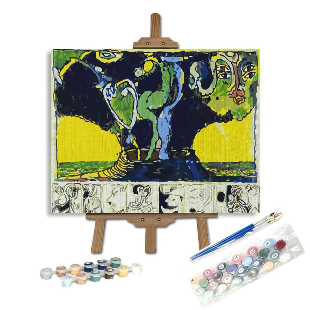 Inside the volcano (Vulcan Ensorcele) - Pictură pe numere - Pictorul Fericit