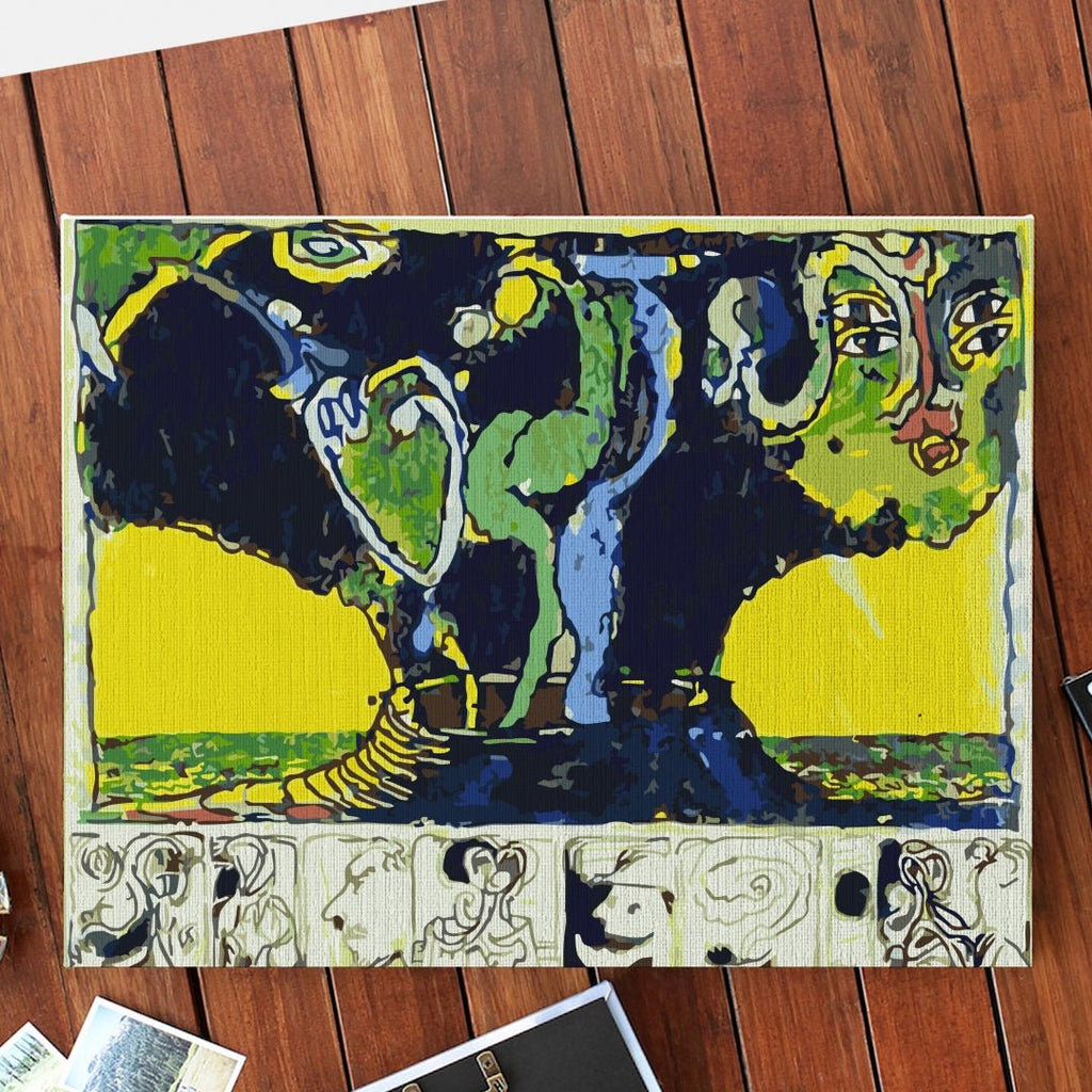 Inside the volcano (Vulcan Ensorcele) - Pictură pe numere - Pictorul Fericit