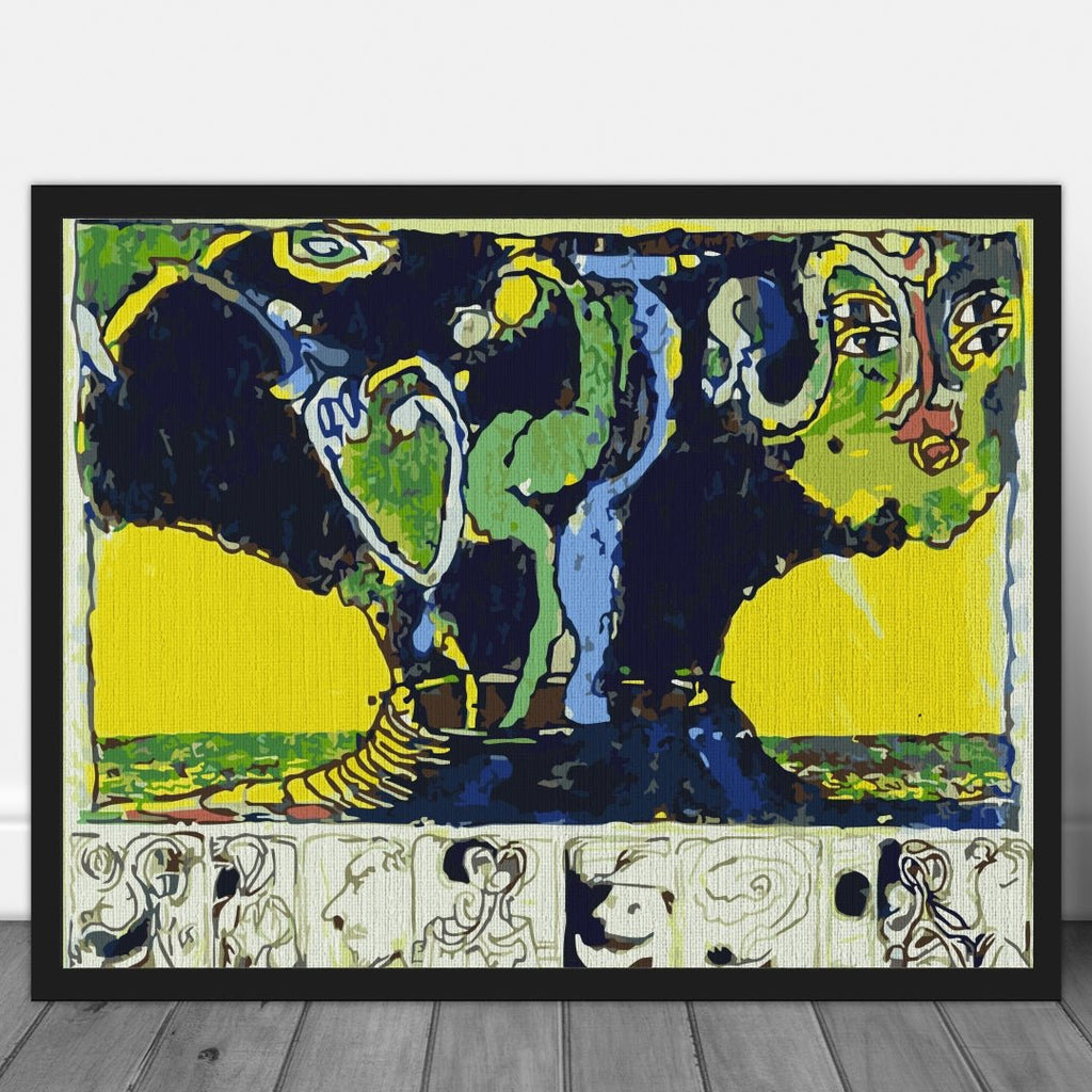 Inside the volcano (Vulcan Ensorcele) - Pictură pe numere - Pictorul Fericit