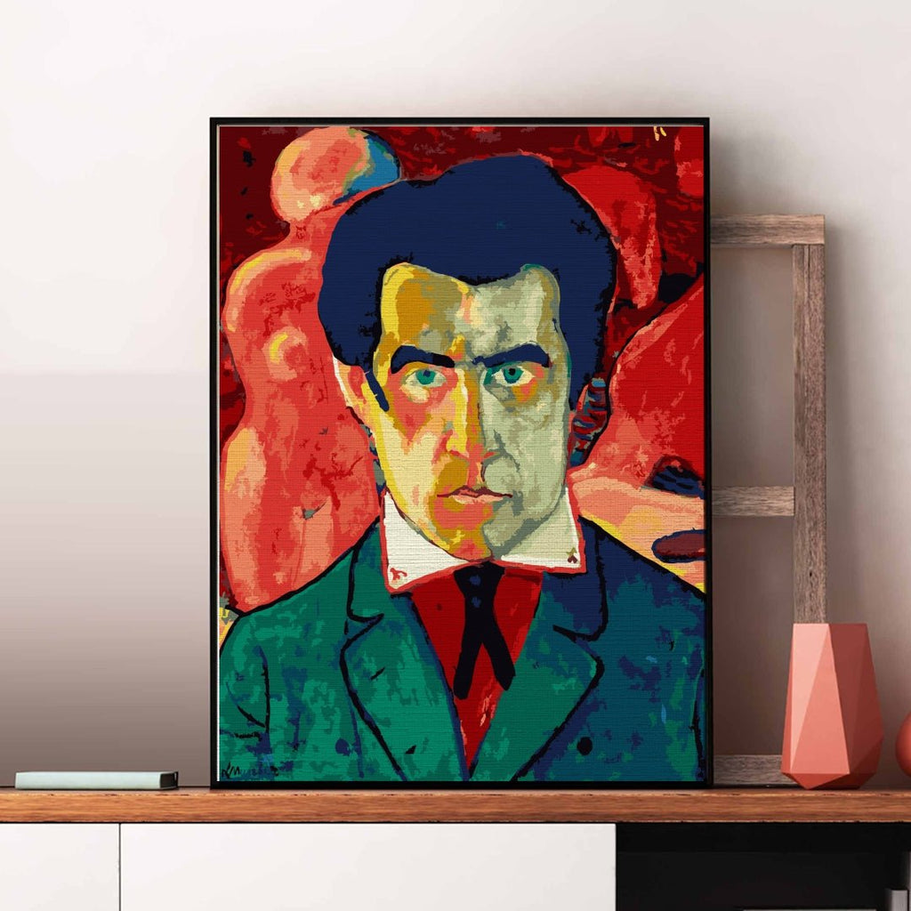 Kazimir (Self portrait) - Pictură pe numere - Pictorul Fericit
