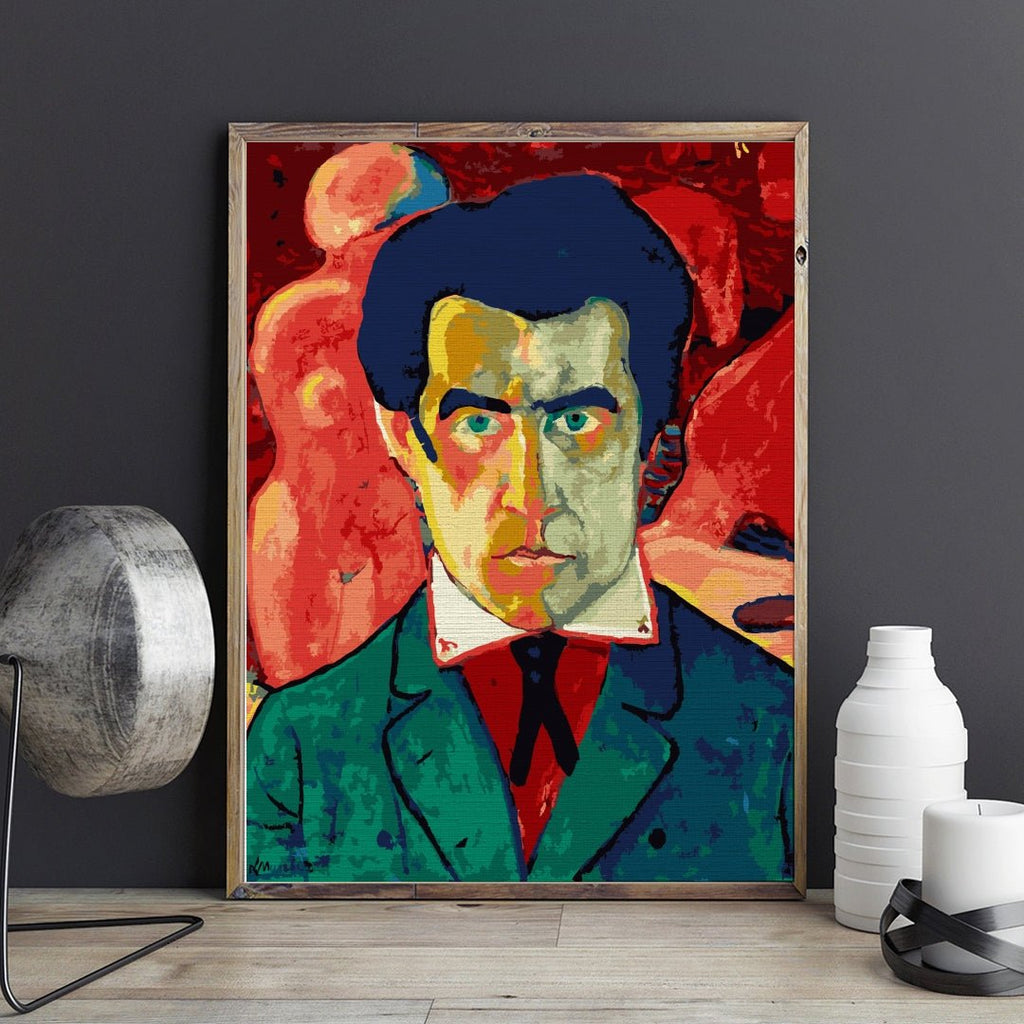 Kazimir (Self portrait) - Pictură pe numere - Pictorul Fericit