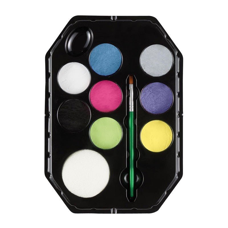 Kit pictură pe față, pentru fete, 8 culori și pensulă, 3 ani+ Snazaroo - Pictorul Fericit