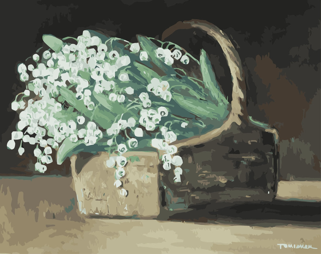 Lillies of the valley - Pictură pe numere - Pictorul Fericit - Pictorul Fericit