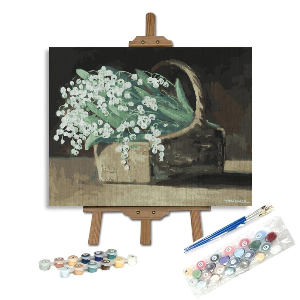 Lillies of the valley - Pictură pe numere - Pictorul Fericit - Pictorul Fericit