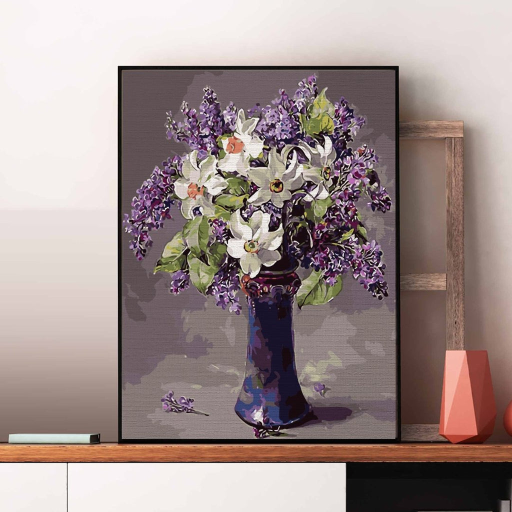 Lovely spring flowers - Pictură pe numere - Pictorul Fericit