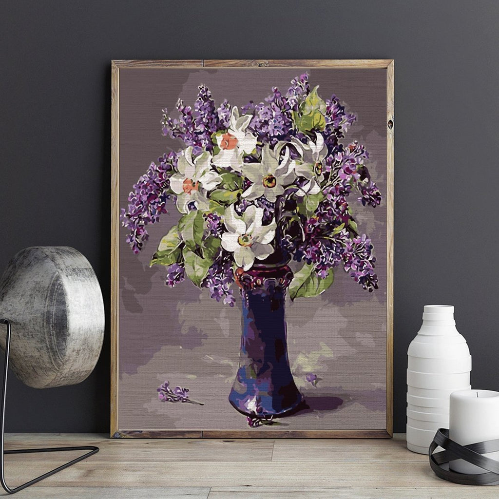 Lovely spring flowers - Pictură pe numere - Pictorul Fericit