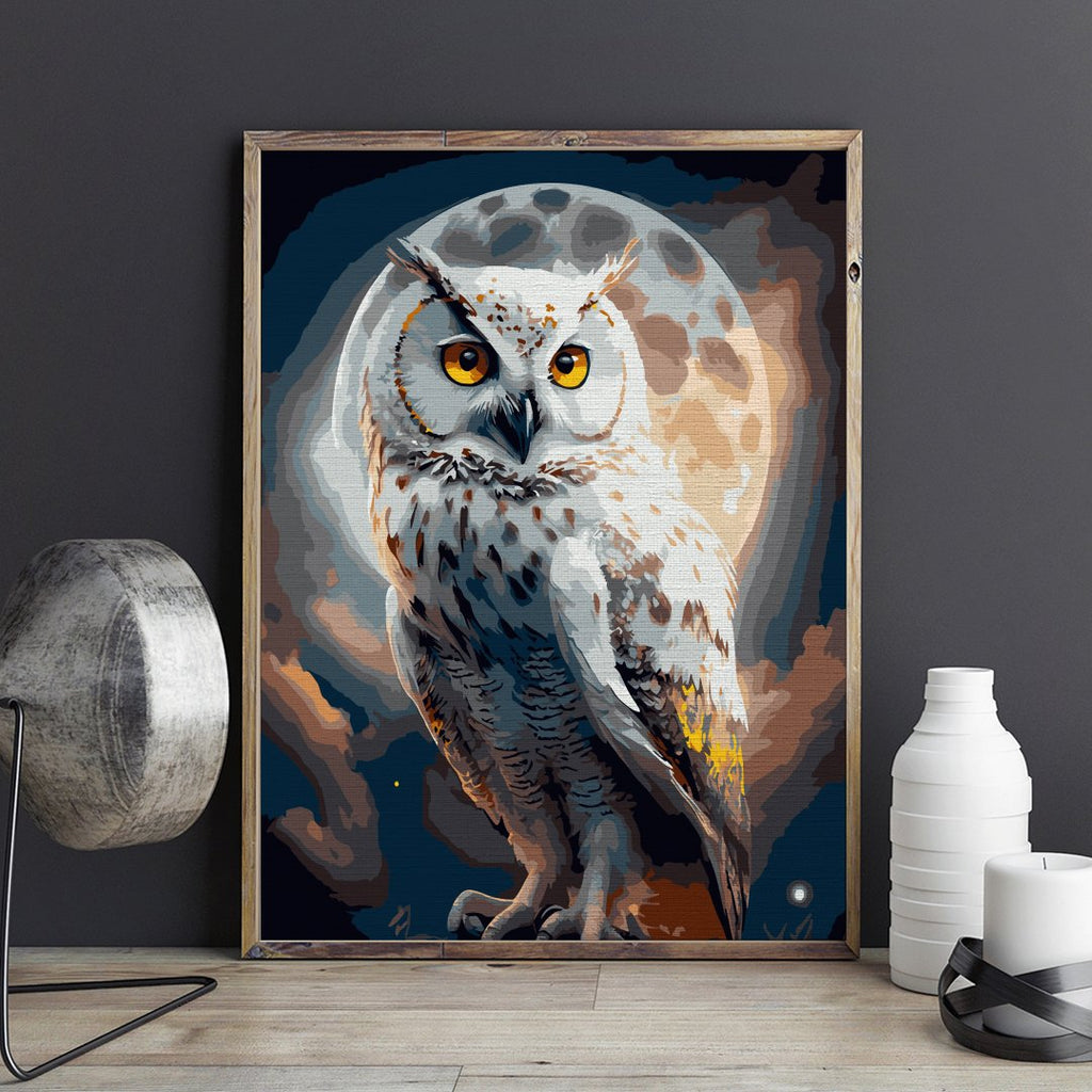 Midnight owl - Pictură pe numere - Pictorul Fericit