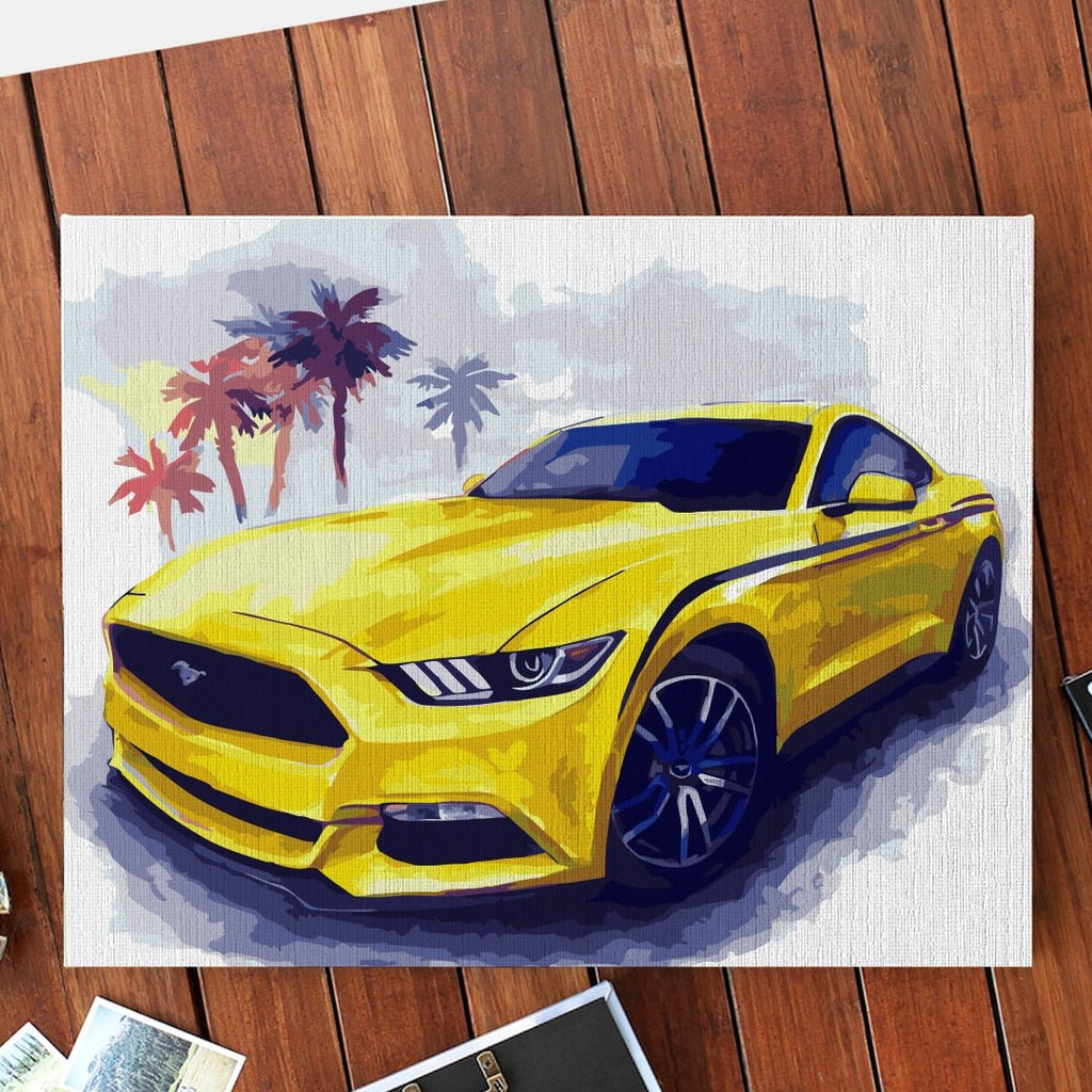 Mustang - Pictură pe numere - Pictorul Fericit