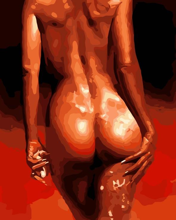 Nude woman - Pictură pe numere - Pictorul Fericit