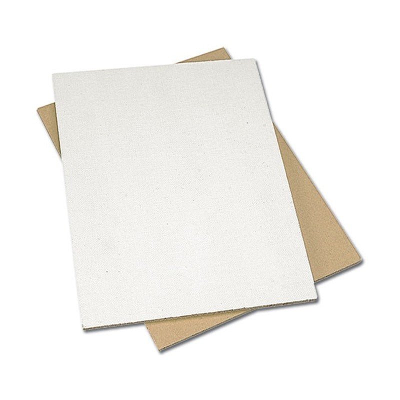 Panel pânzat rotund alb 4 mm cu pânză de bumbac textură fină, 20 cm, 30 cm, Atelier - Pictorul Fericit