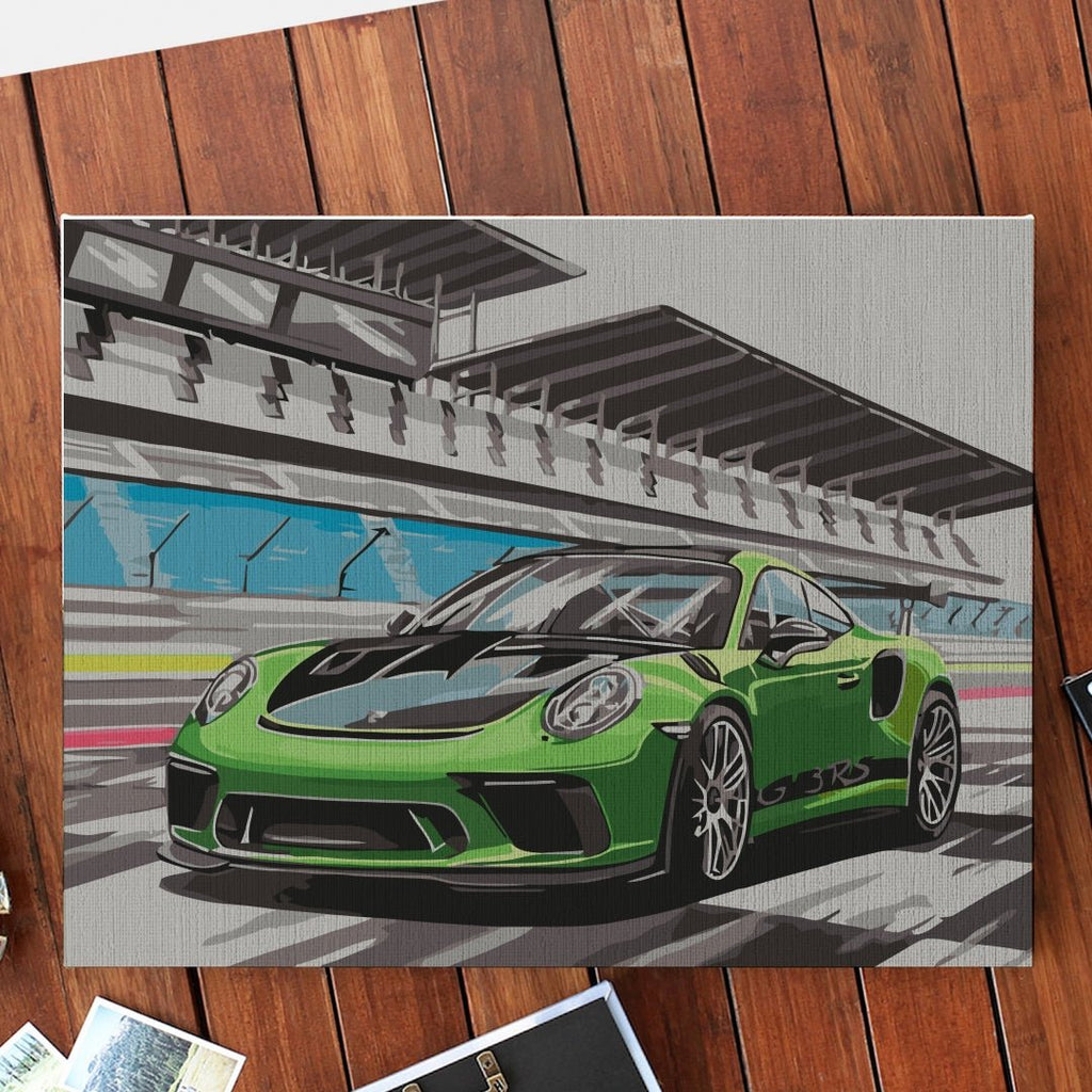 Porche - Pictură pe numere - Pictorul Fericit