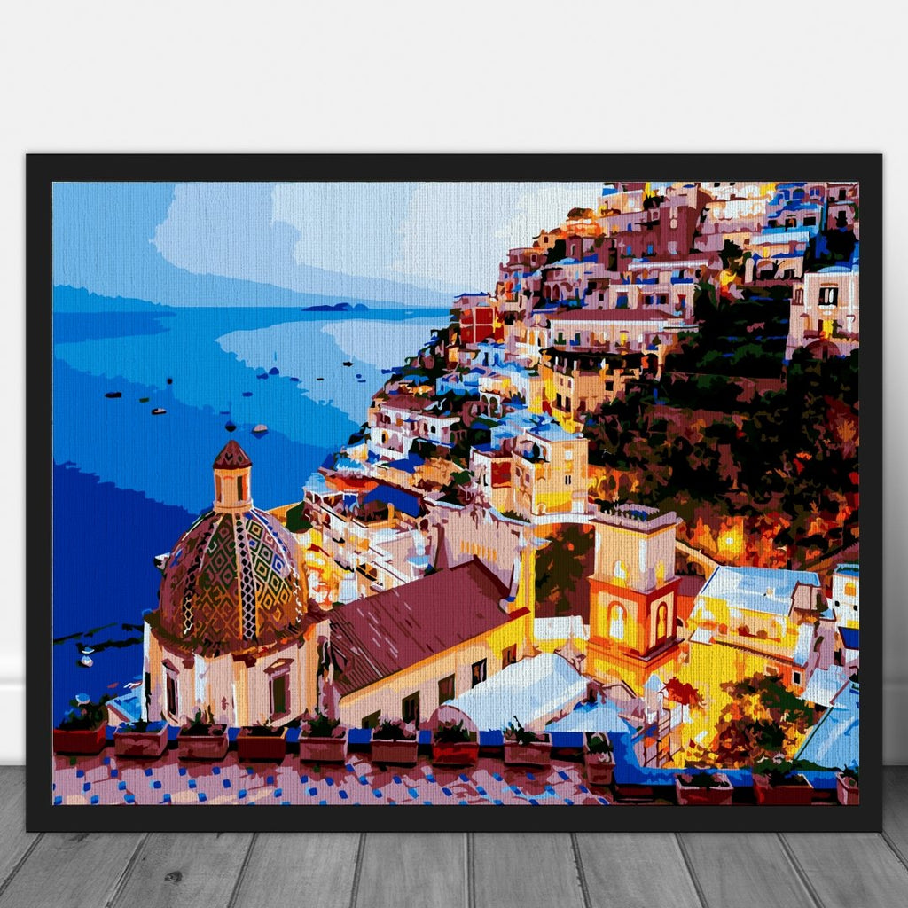 Positano - Pictură pe numere - Pictorul Fericit