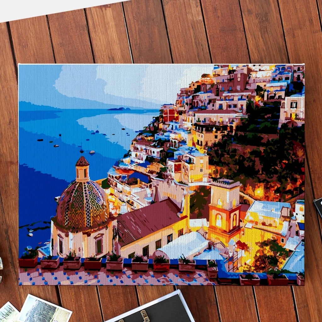 Positano - Pictură pe numere - Pictorul Fericit