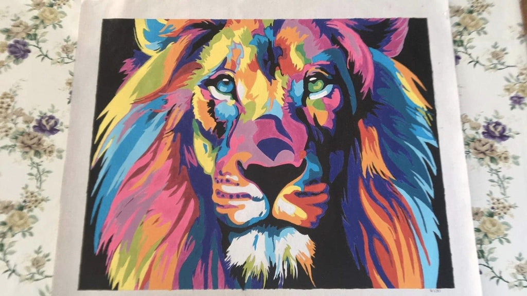 Regal Lion - Pictură pe numere - Pictorul Fericit