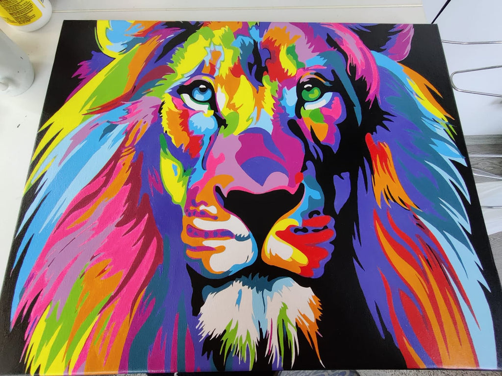 Regal Lion - Pictură pe numere - Pictorul Fericit