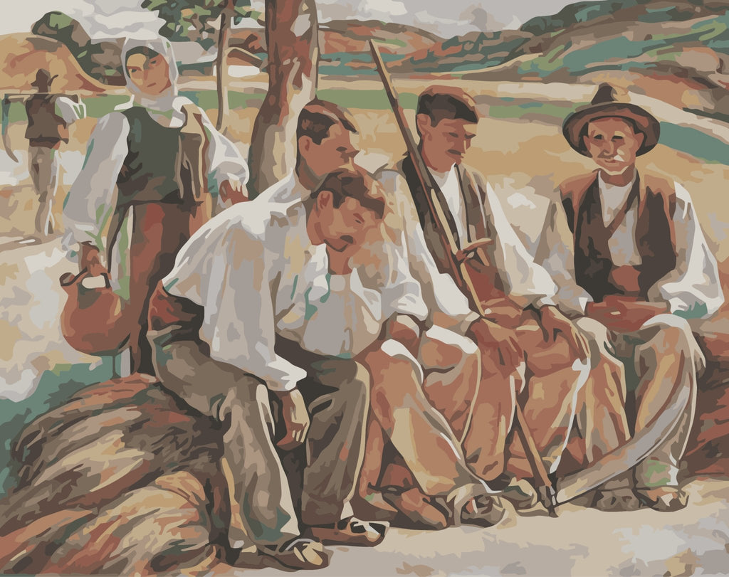 Resting - Pictură pe numere - Pictorul Fericit