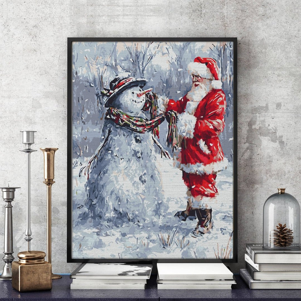 Santa's friend - Pictură pe numere - Pictorul Fericit