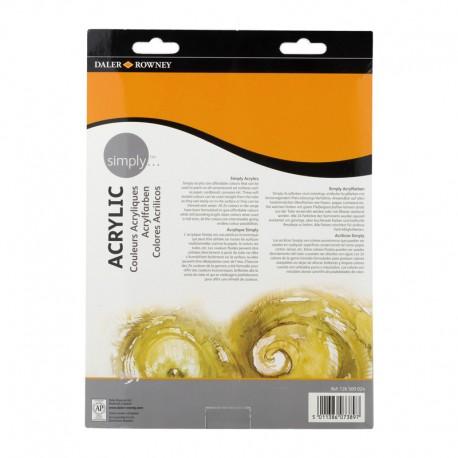Set 24x12ml culori acrilice Simply Daler Rowney - Pictorul Fericit
