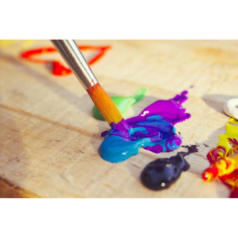 Set de 7 pensule pentru pictură acrilică Atelier - Pictorul Fericit