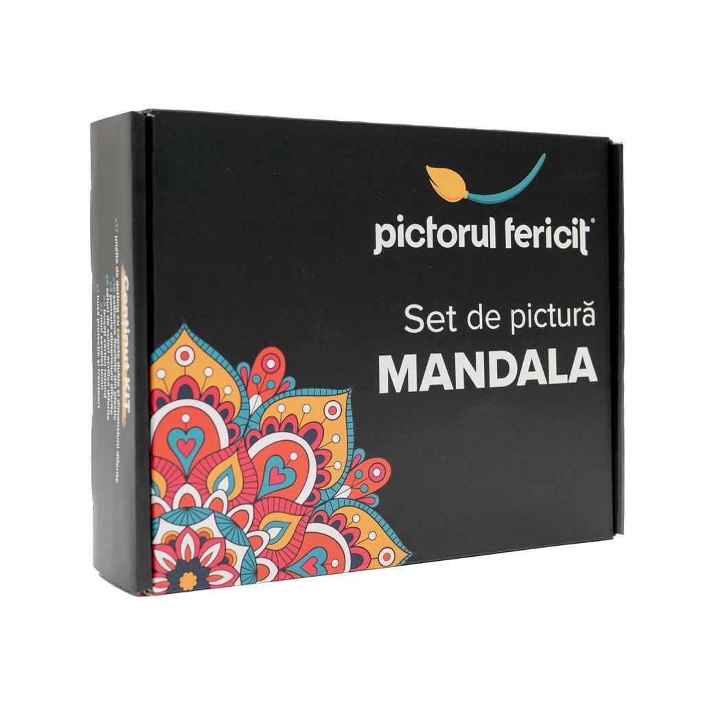 Set de pictură mandala, 45 de piese, Pictorul Fericit - Pictorul Fericit