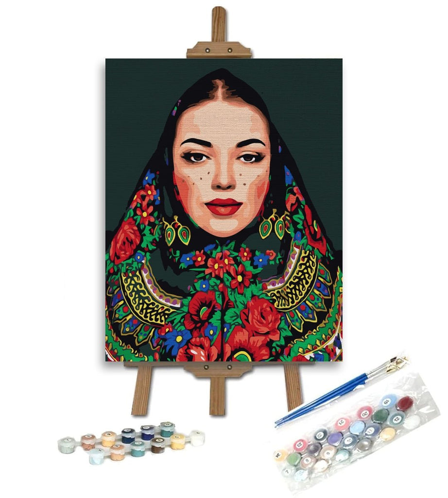Slavic Beauty - Pictură pe numere - Pictorul Fericit