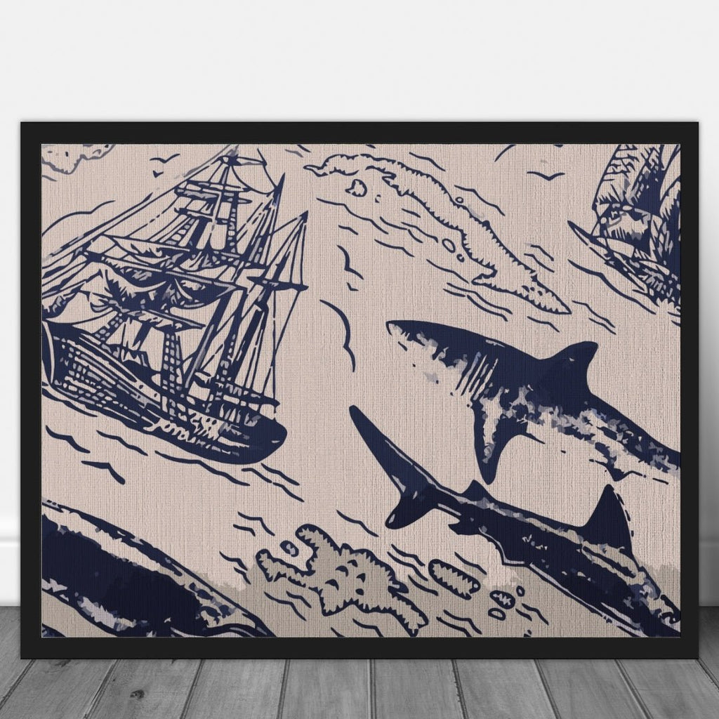 Somewhere offshore - Pictură pe numere - Pictorul Fericit