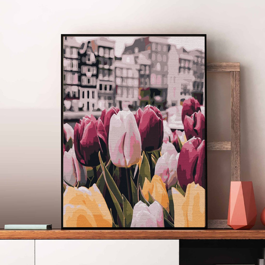 Spring tulips - Pictură pe numere - Pictorul Fericit