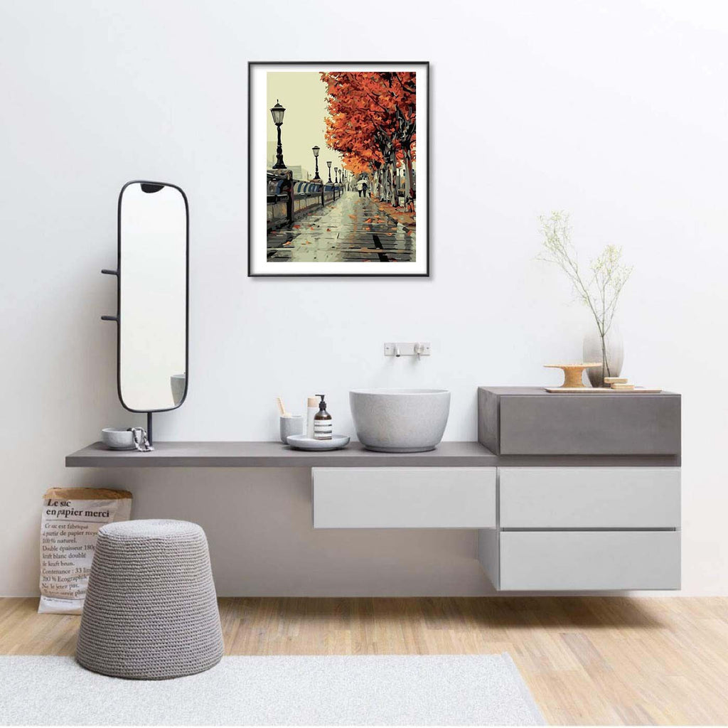 Sublime Rouge Leaves - Pictură pe numere - Pictorul Fericit