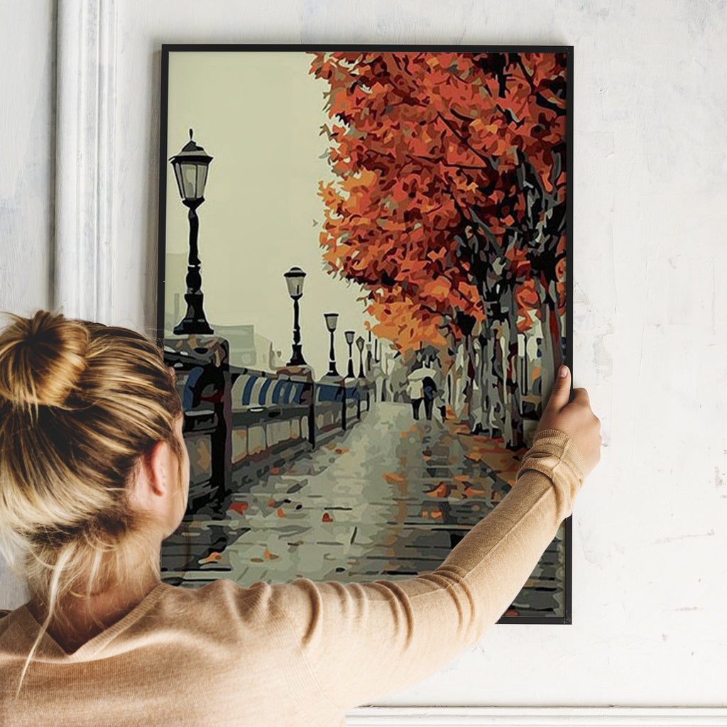 Sublime Rouge Leaves - Pictură pe numere - Pictorul Fericit