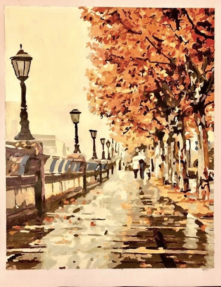 Sublime Rouge Leaves - Pictură pe numere - Pictorul Fericit