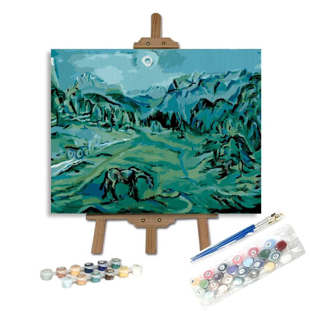 The Dolomite (The Croci - Dolomite Landscape) - Pictură pe numere - Pictorul Fericit