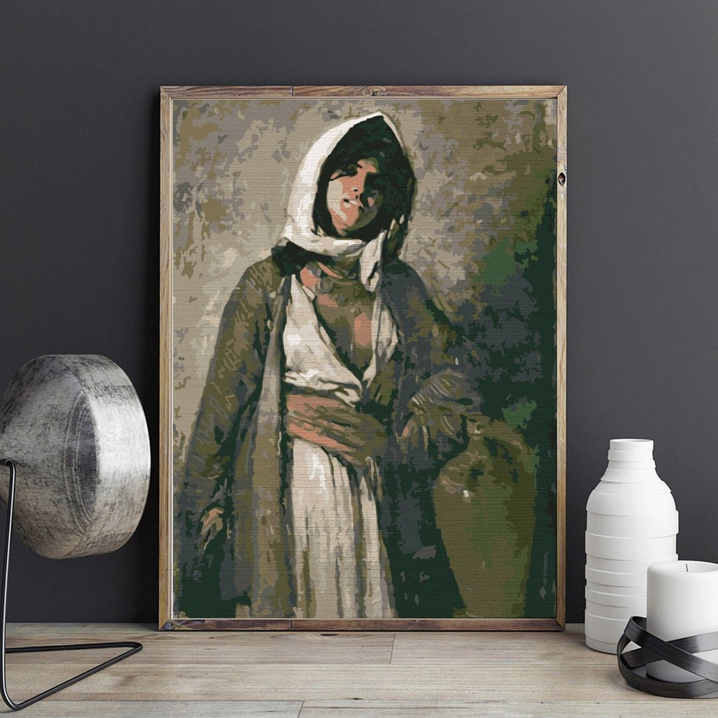 The mysterious woman (Țiganca din Ghergani) - Pictură pe numere - Pictorul Fericit
