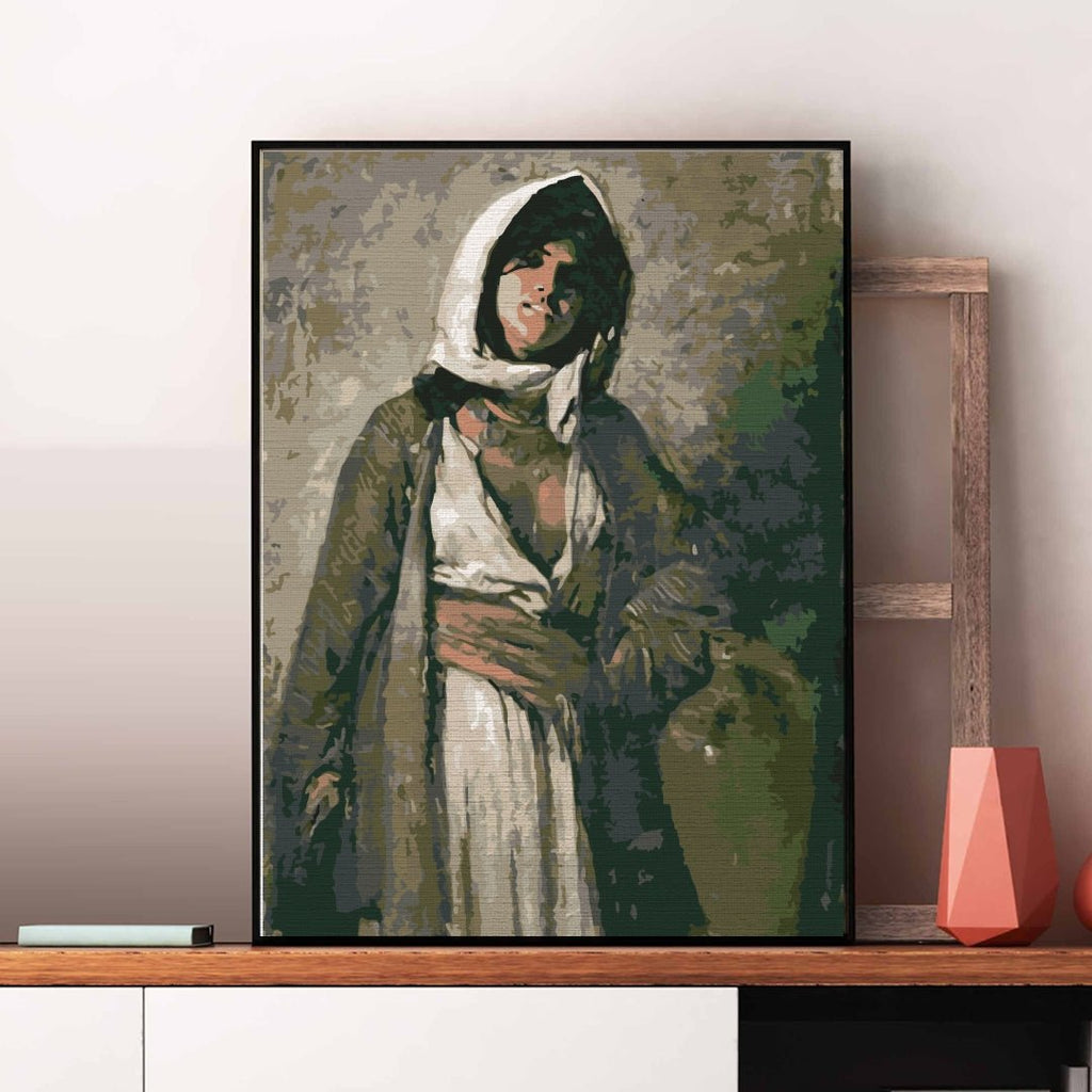 The mysterious woman (Țiganca din Ghergani) - Pictură pe numere - Pictorul Fericit