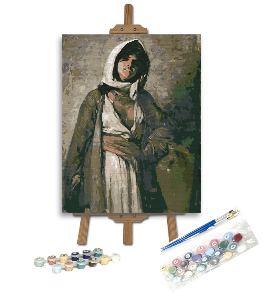 The mysterious woman (Țiganca din Ghergani) - Pictură pe numere - Pictorul Fericit