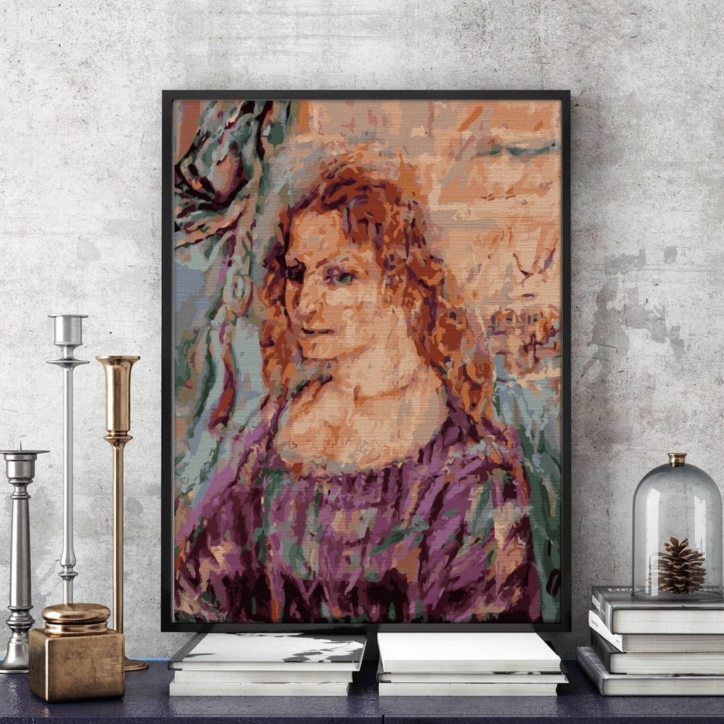 Unforgettable face (Alma Mahler) - Pictură pe numere - Pictorul Fericit