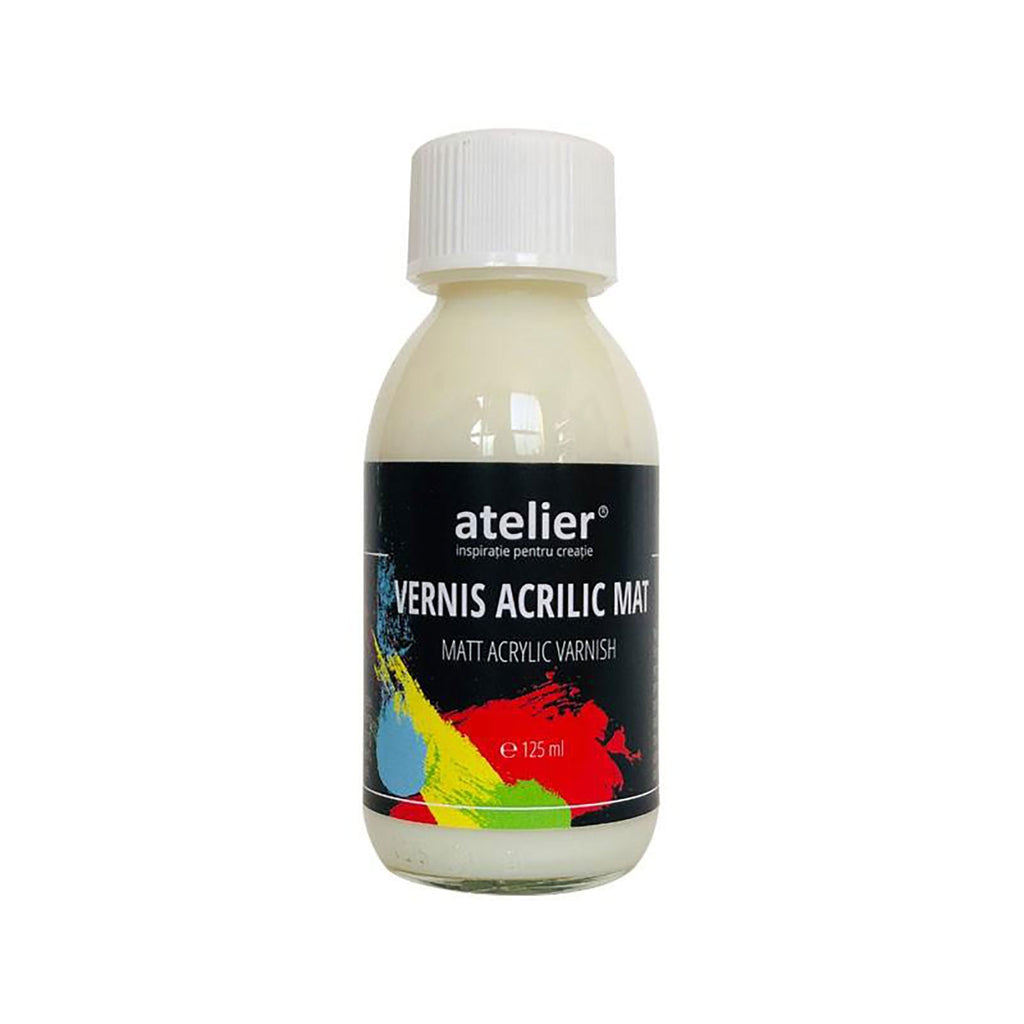 Vernis picturi acrilice, mat, 125 ml, Atelier - Pictorul Fericit