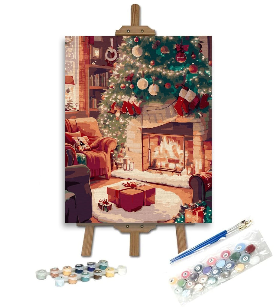 Waiting for Santa - Pictură pe numere - Pictorul Fericit
