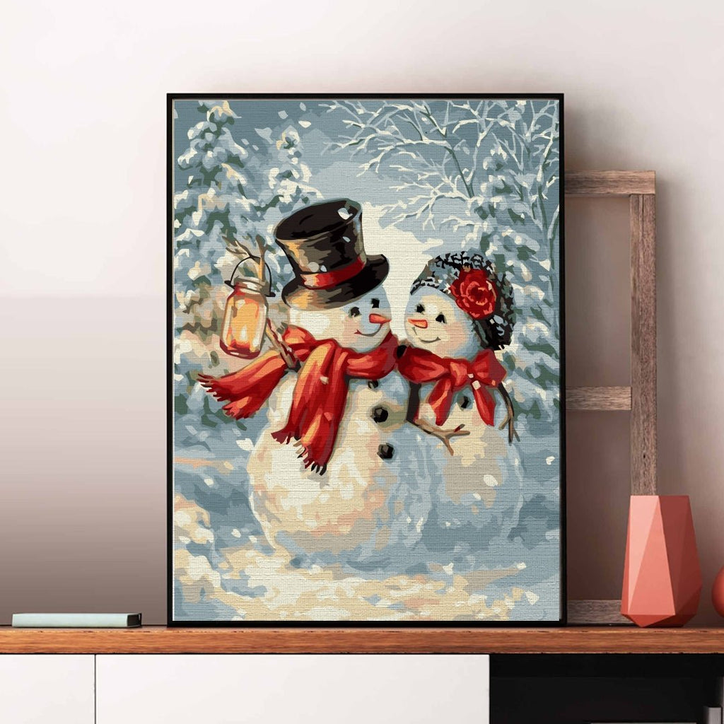 Winter fairytale - Pictură pe numere - Pictorul Fericit