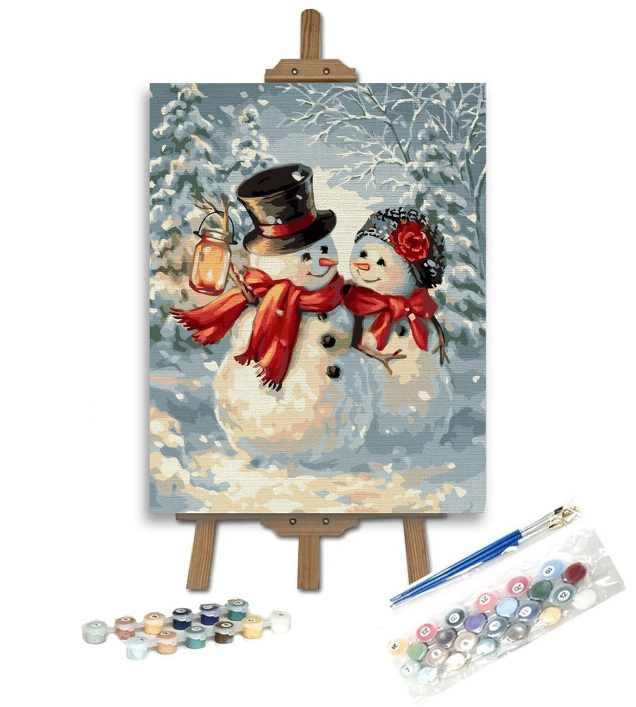 Winter fairytale - Pictură pe numere - Pictorul Fericit