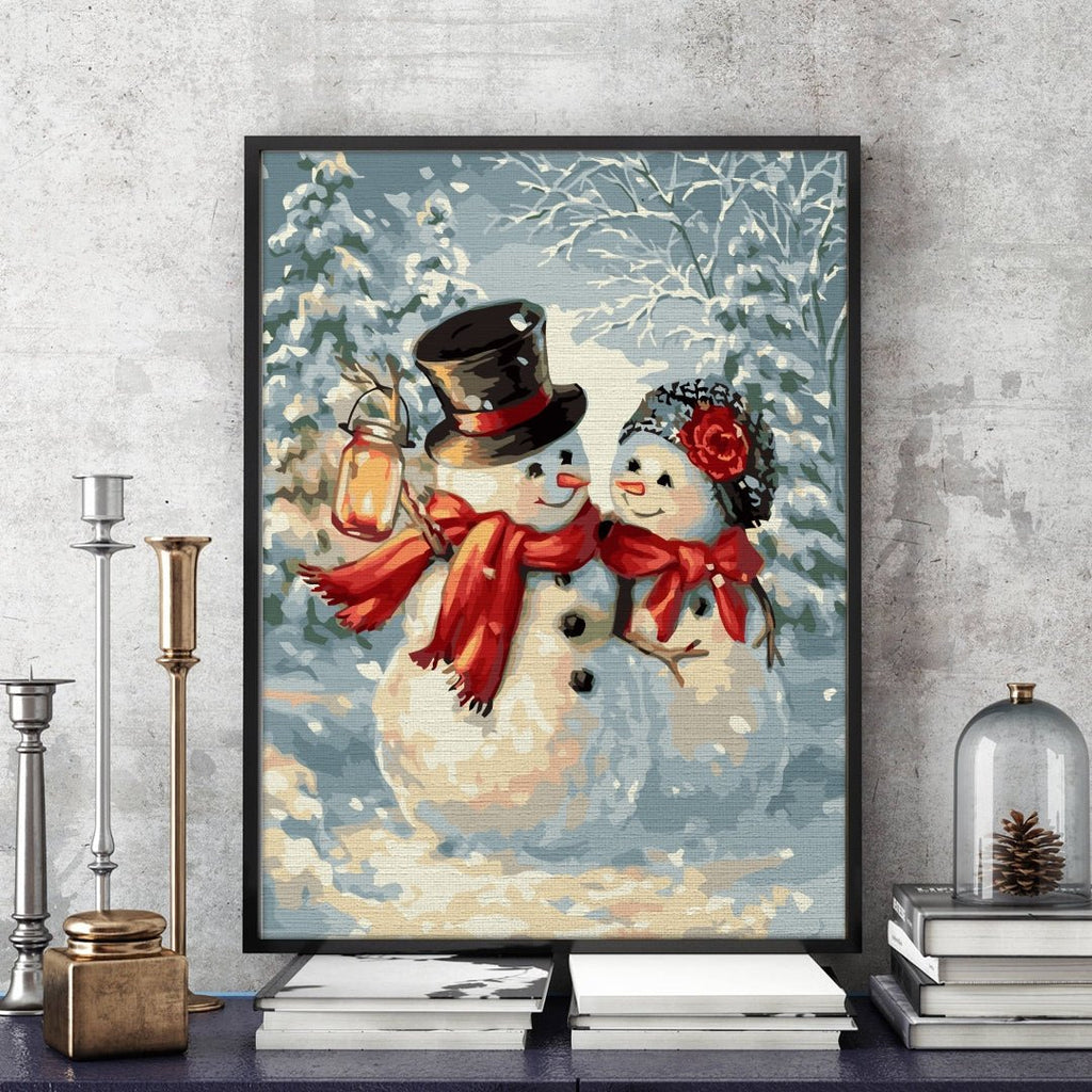 Winter fairytale - Pictură pe numere - Pictorul Fericit