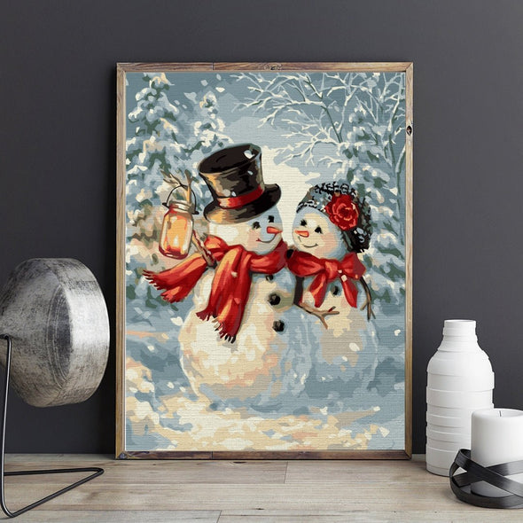 Winter fairytale - Pictură pe numere - Pictorul Fericit
