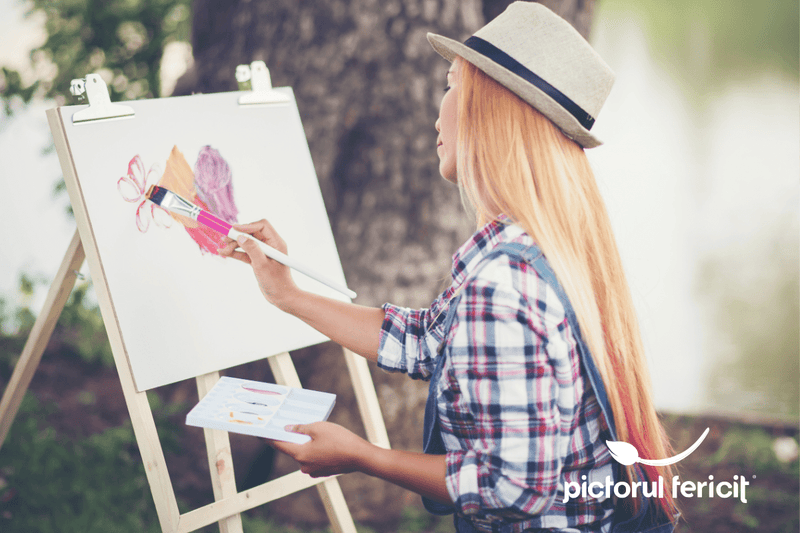 Ce poti picta cand esti la inceput de drum? Idei pentru a-ti activa creativitatea - Pictorul Fericit