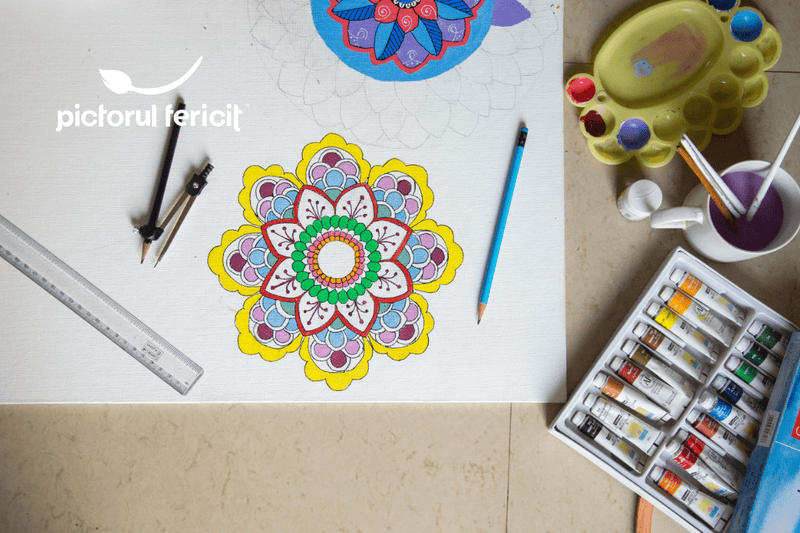Cum sa pictezi mandale pentru relaxare si meditatie? - Pictorul Fericit