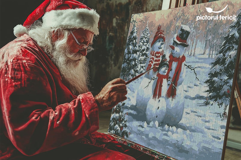 Winter is here: avem noi modele de picturi pe numere de Craciun, religioase si peisaje de iarna! - Pictorul Fericit